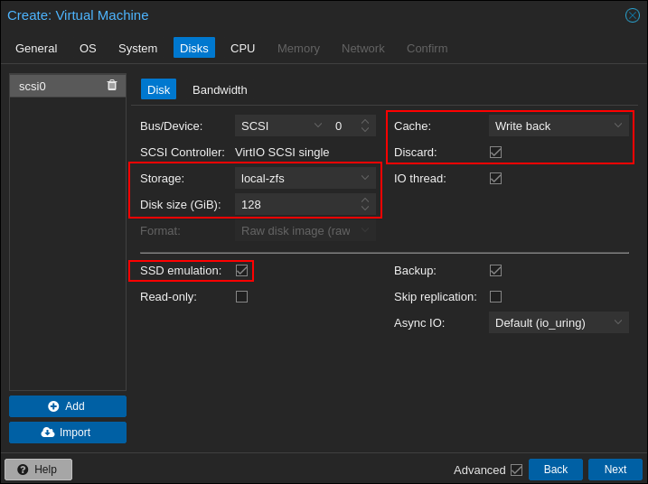 Proxmox Windows 11 Disk Settings